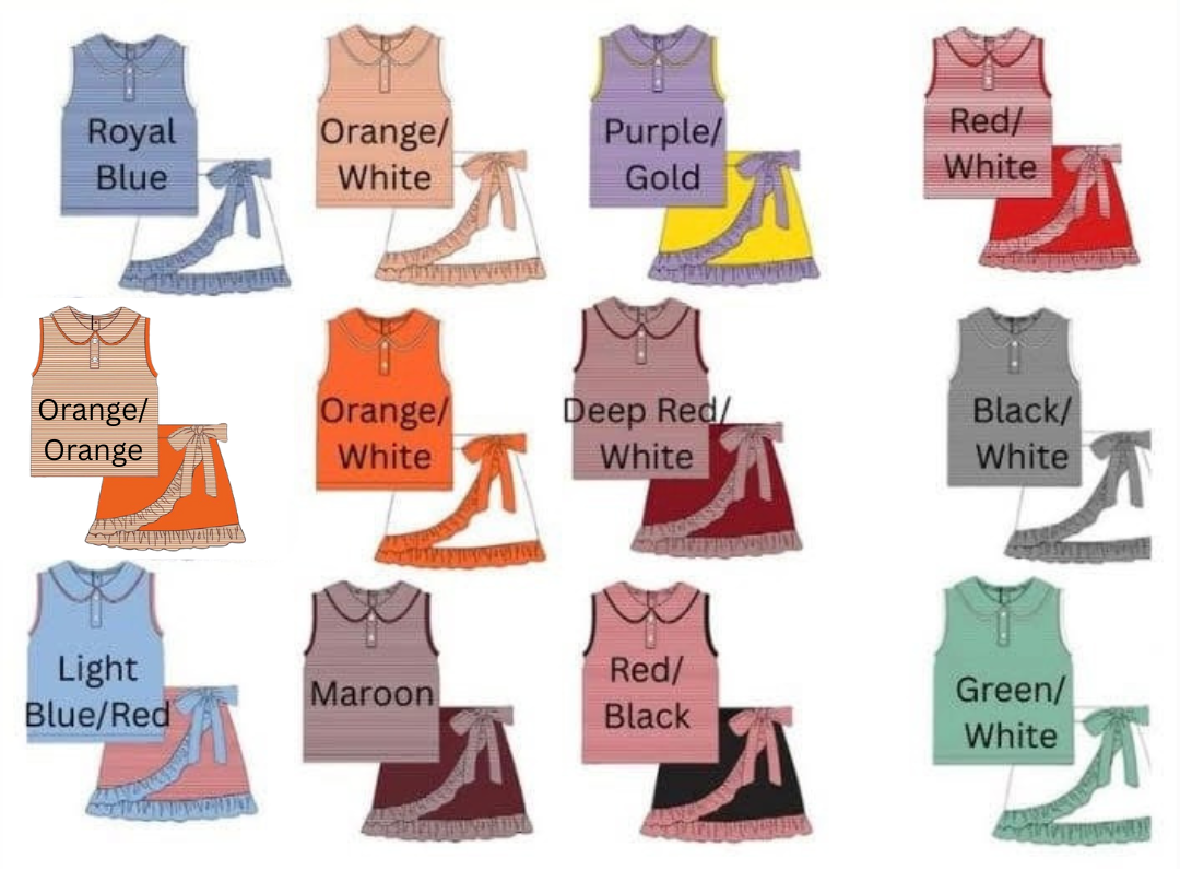 Girl’s School Spirit Skort Set IN STOCK