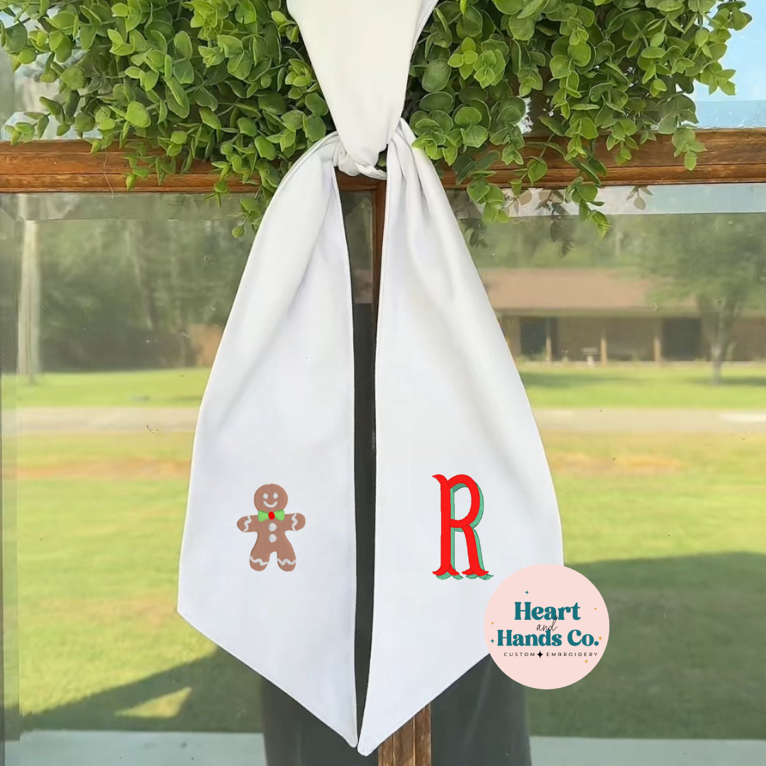 Gingerbread Wreath Sash