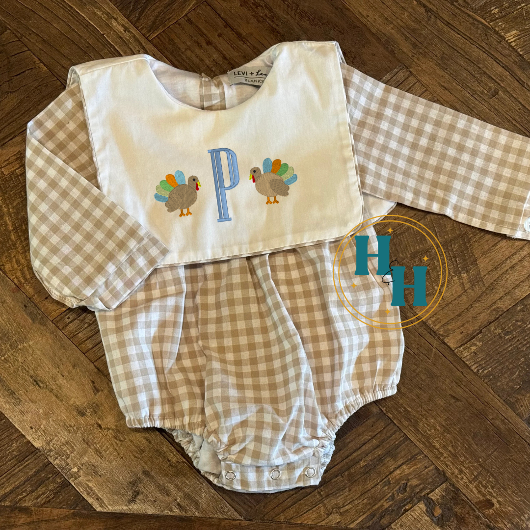 Gingham Straight Sleeve Bubble