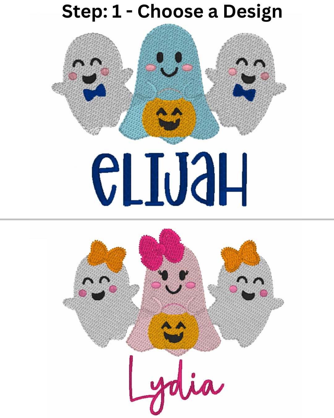Trio Ghosts Halloween Outfit