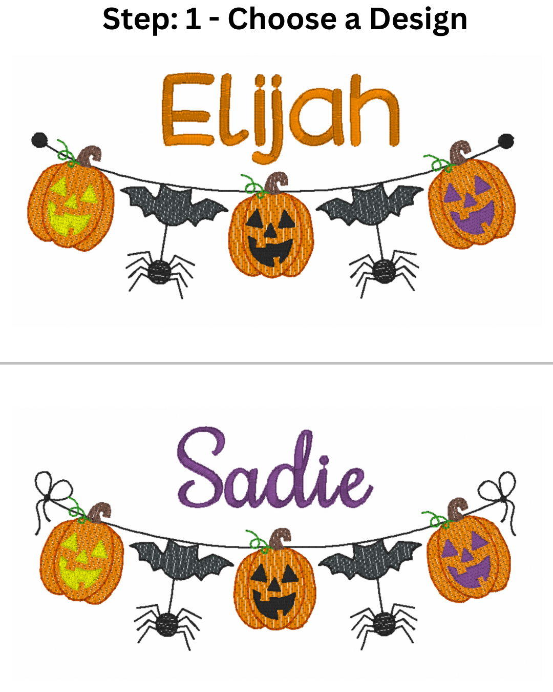 Spider, Bats & Jack O Lantern Halloween Outfit