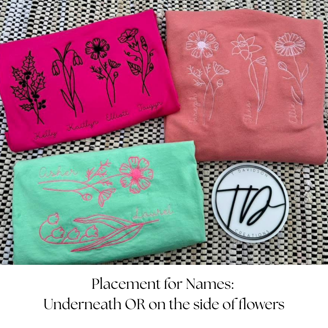 Birth Flowers T-shirt