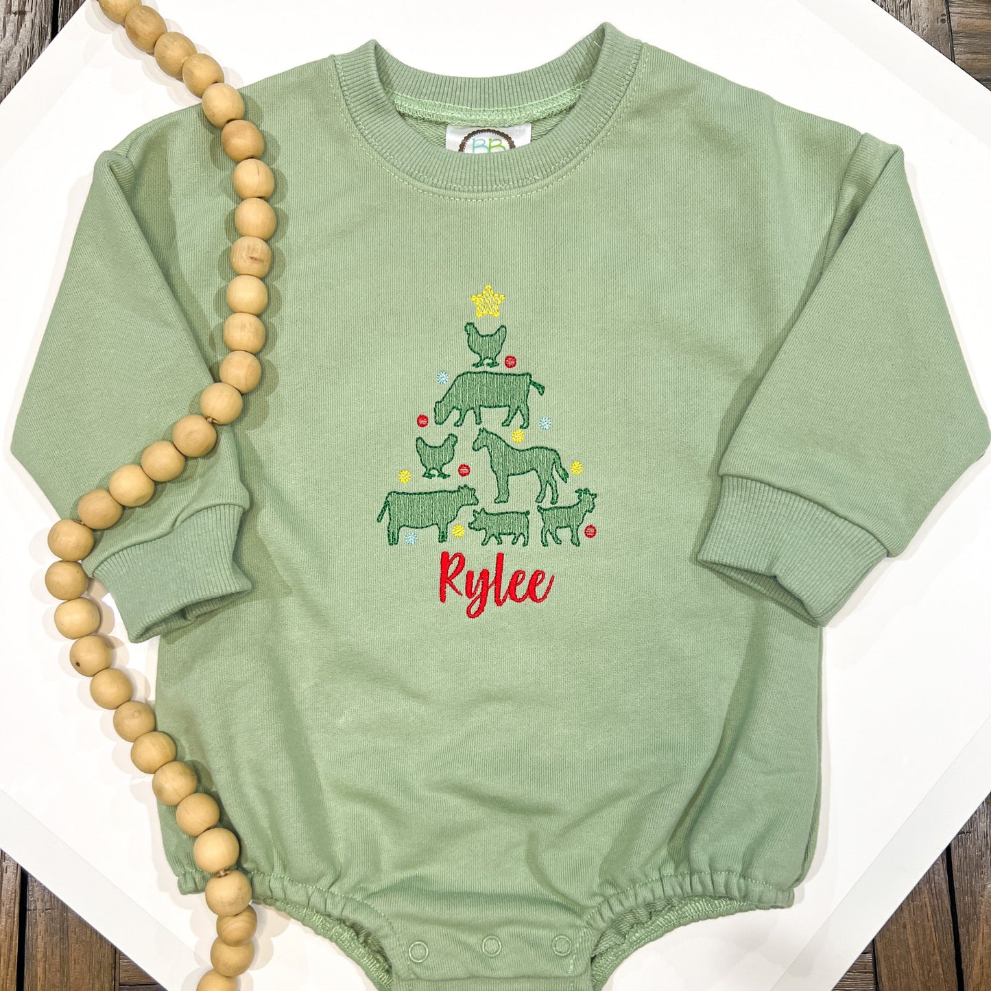 Farm Animal Christmas Tree - Kids