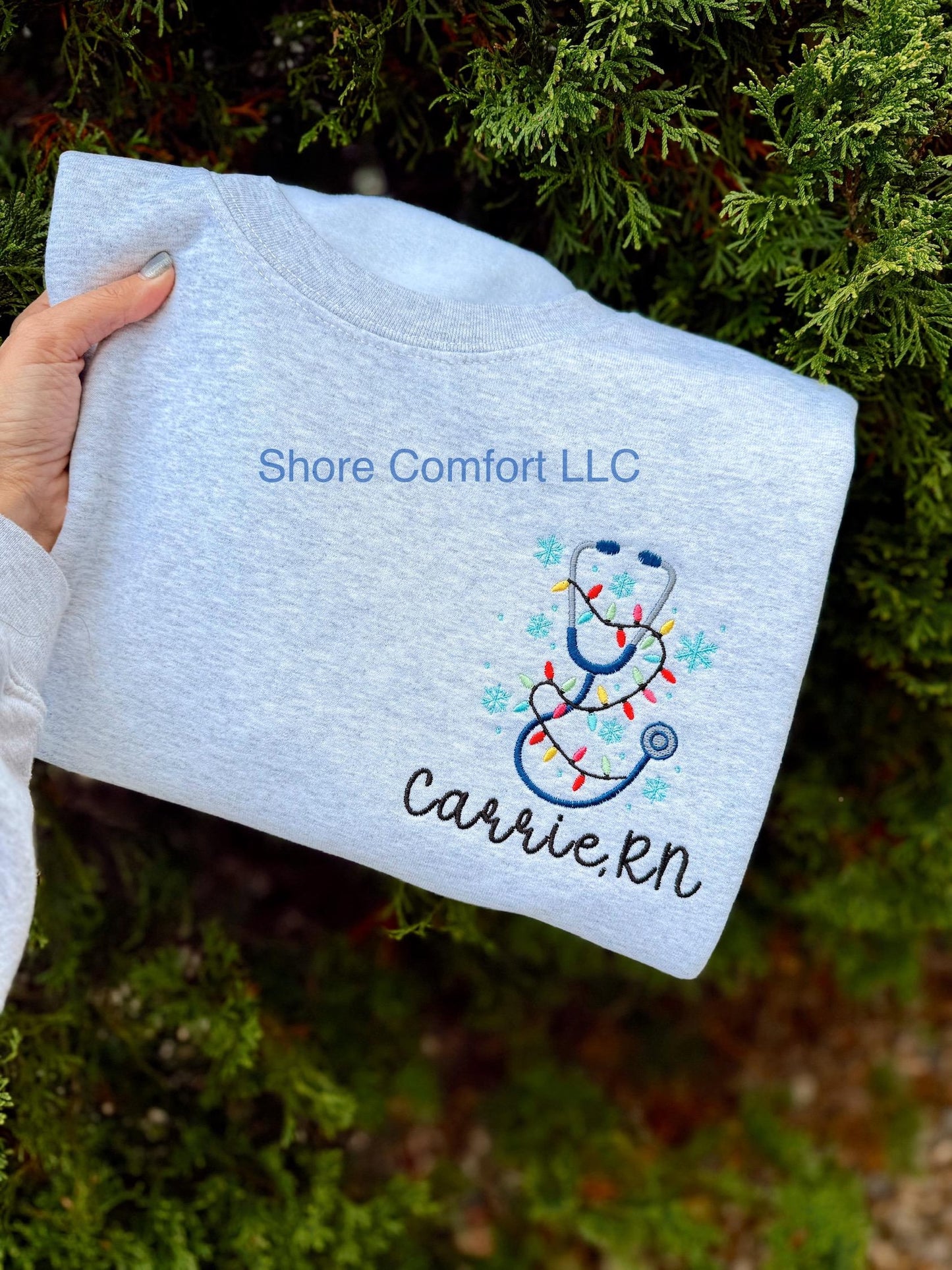 PRE-ORDER NURSE CHRISTMAS LIGHTS SWEATSHIRT