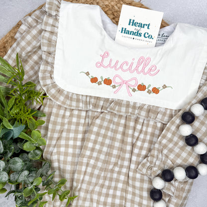 Gingham Ruffle Sleeve Bubble - IN STOCK
