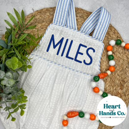 Boy's Seersucker Sun Bubble - Easter Collection