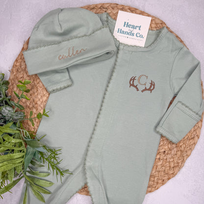 Picot Trim Baby Bundle Sets