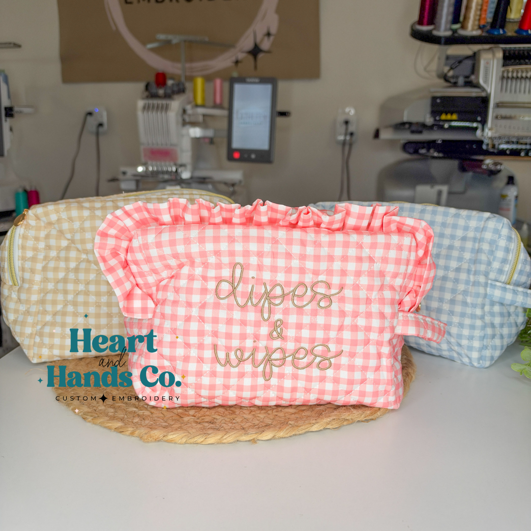Diaper & Wipes Zipper Bag