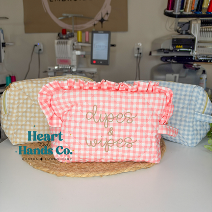 Diaper & Wipes Zipper Bag