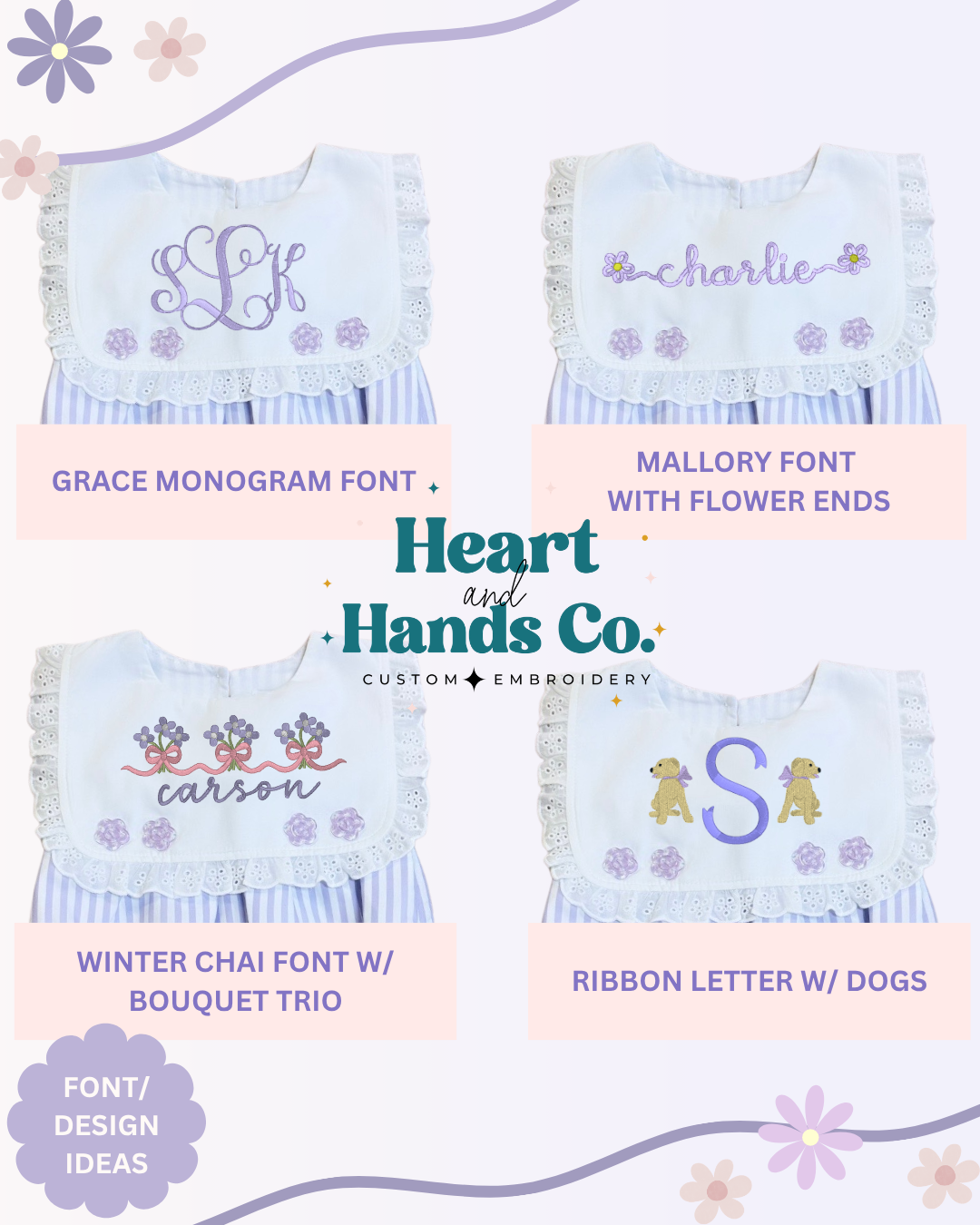 Purple Flower Button Bubble PRE-ORDER TAT: Aug/Sept