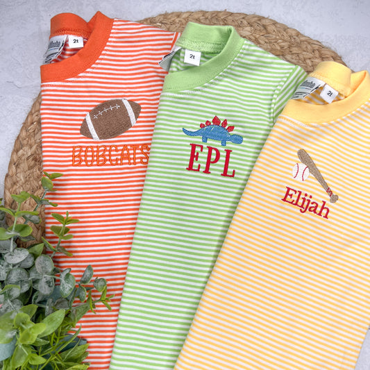 Knit Striped T-Shirt PRE-ORDER TAT: 3-4 weeks