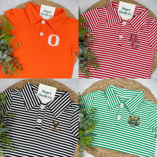 Boy's School Spirit Polo IN STOCK