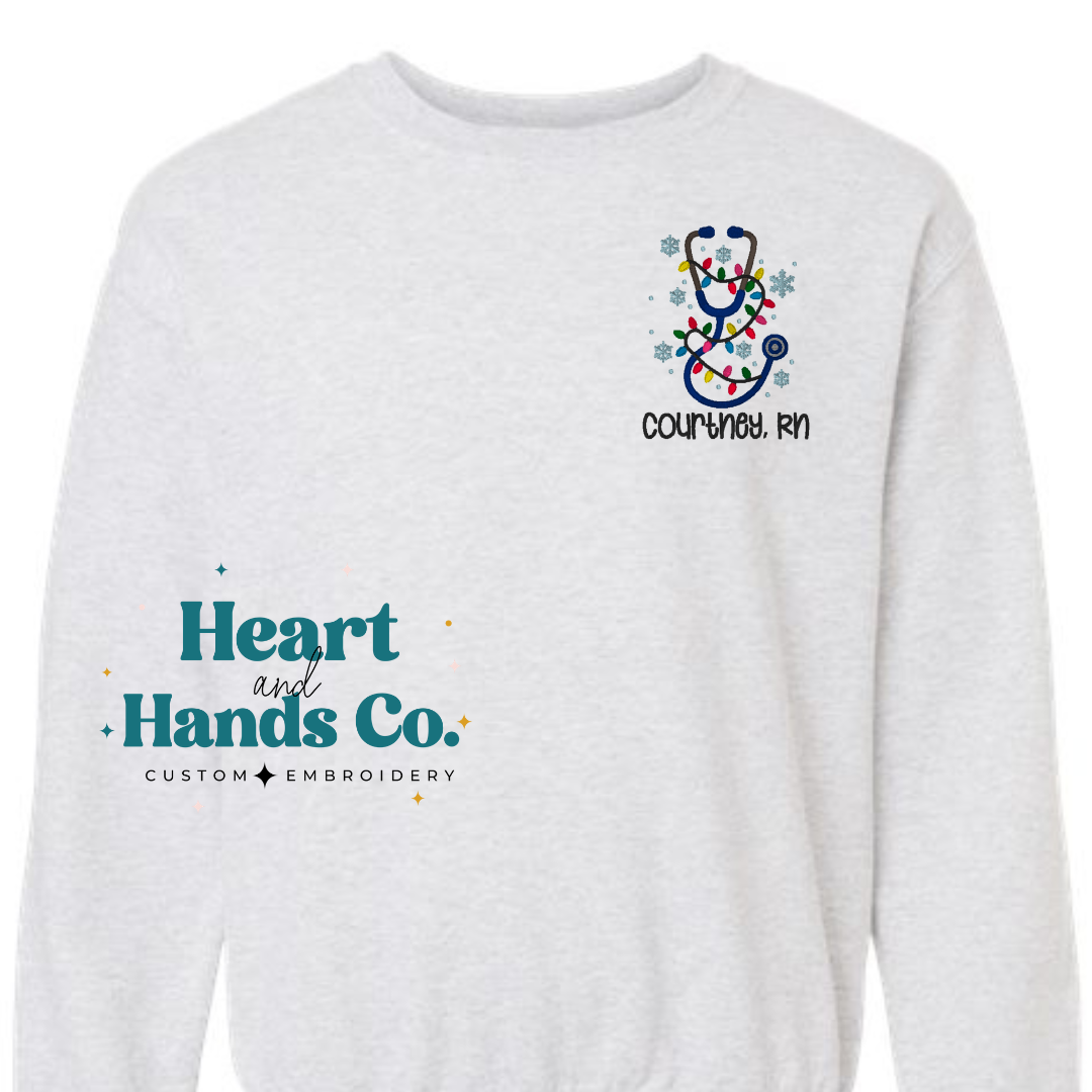 PRE-ORDER NURSE CHRISTMAS LIGHTS SWEATSHIRT