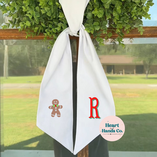 Gingerbread Wreath Sash