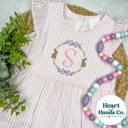 Easter Girl's Seersucker Dress