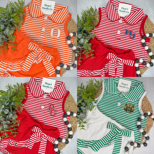 Girl’s School Spirit Skort Set IN STOCK