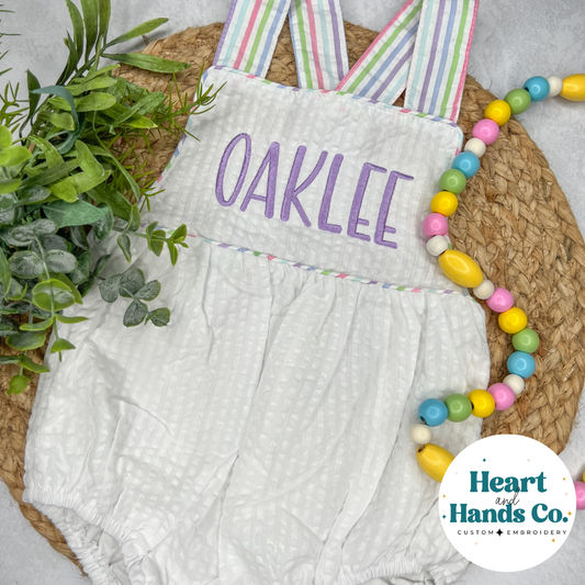 Easter Girl's Seersucker Sun Bubble