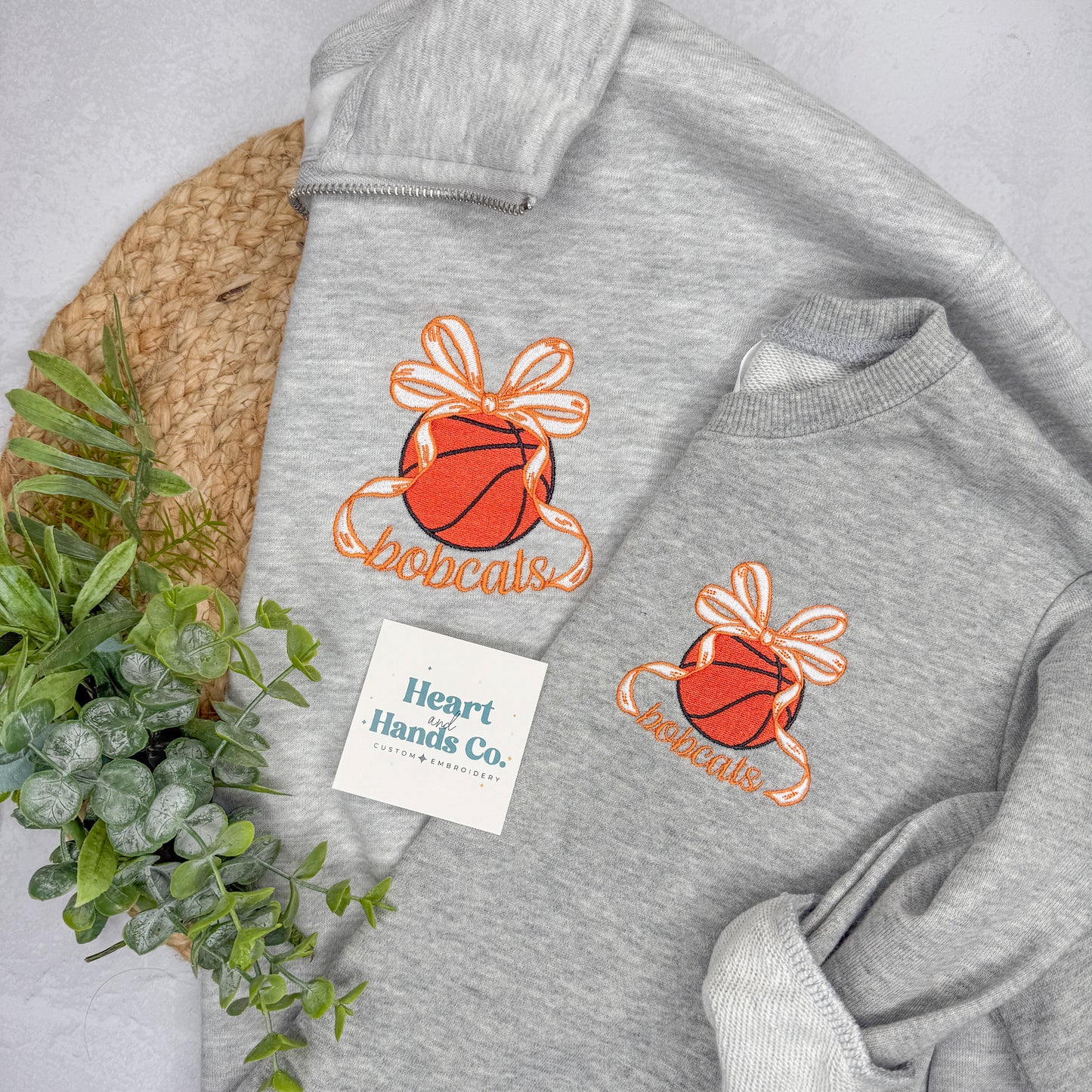 Basketball Bow School Spirit Pullover/Tee/Sweatshirt
