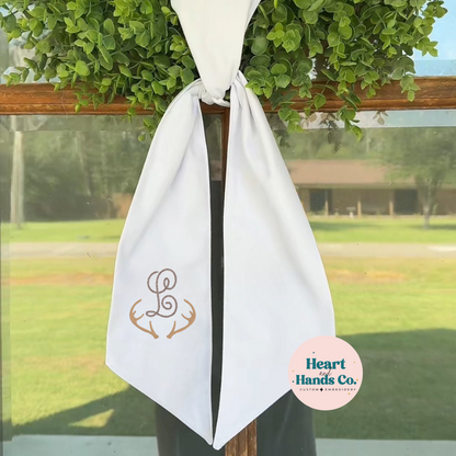 Regular Antler with Letter Wreath Sash