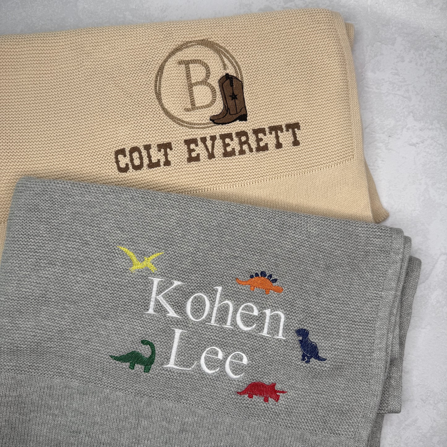 Straight Edge Knit Blanket