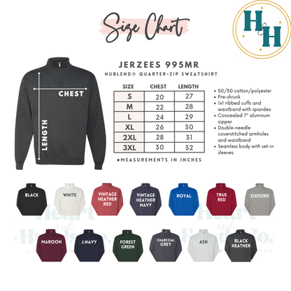 Quarter Zip Pullover - Happily Enchanted Vacations