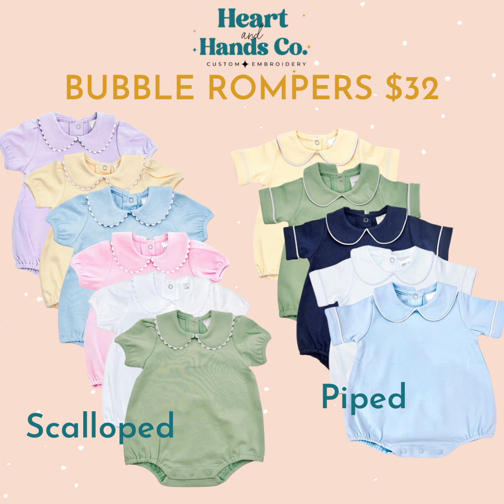 Easter Scalloped Bubble Romper