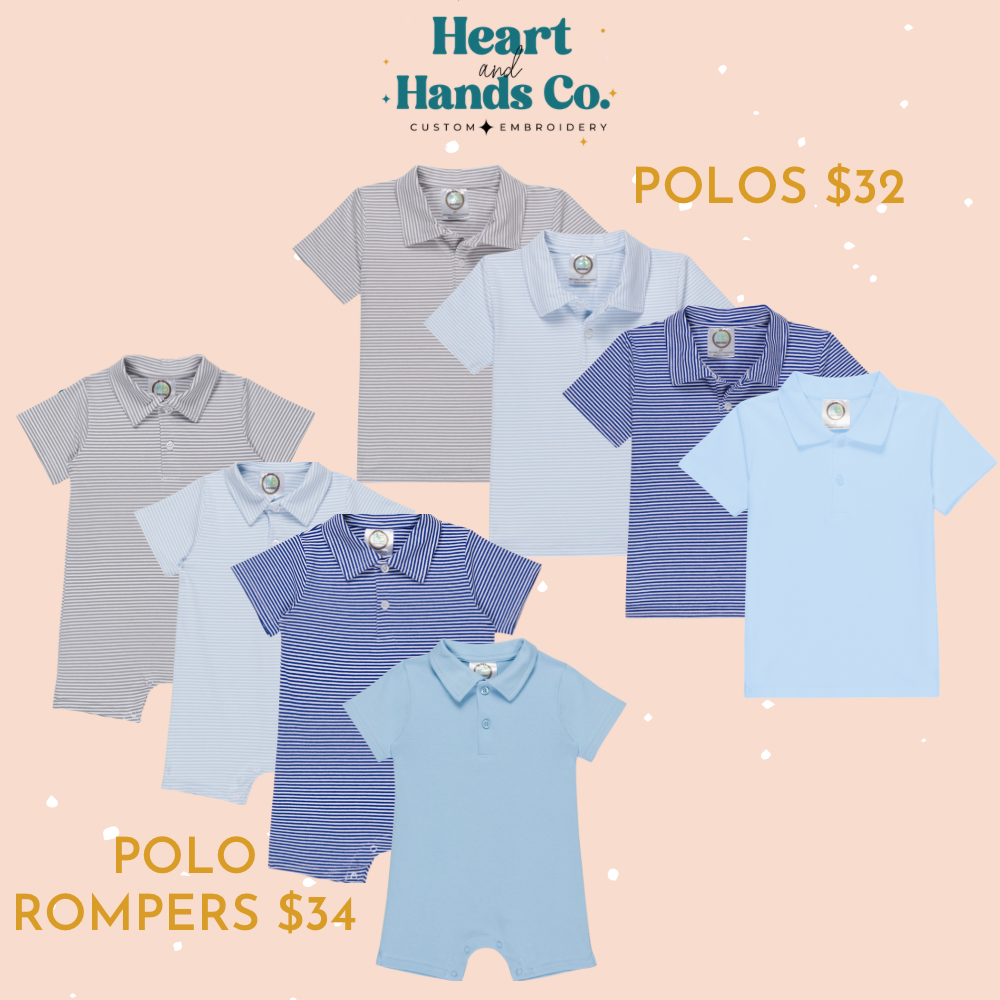 Easter Mallard Duck Monogram Polo / Romper