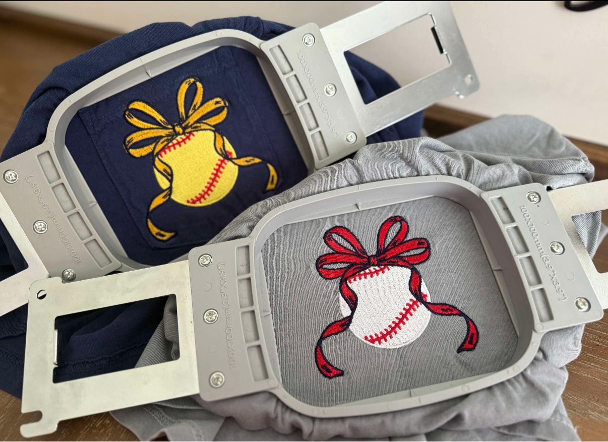 Baseball Bow School Spirit Pullover/Tee/Sweatshirt