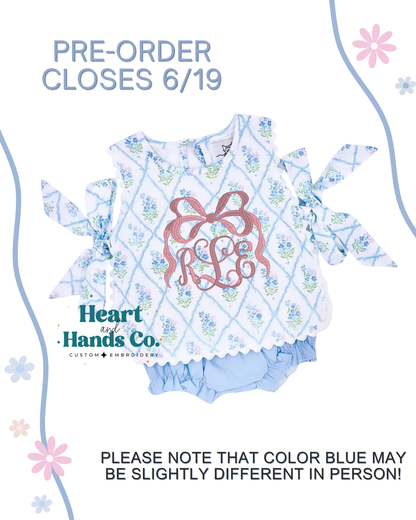 Girls Floral Apron Set PRE-ORDER TAT: Aug/Sept