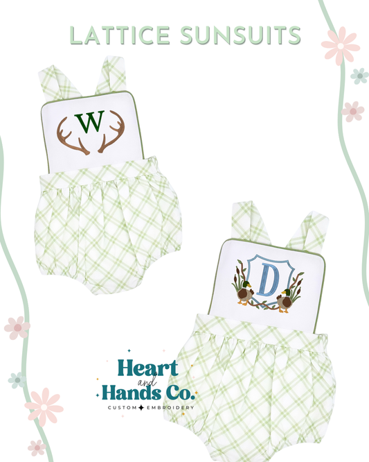 Boys Sage Sunsuit PRE-ORDER TAT: Aug/Sept