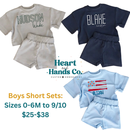 Boys Short Sets CIJ SALE