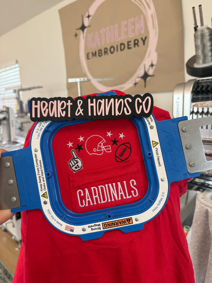 Football School Spirit Pocket Tee