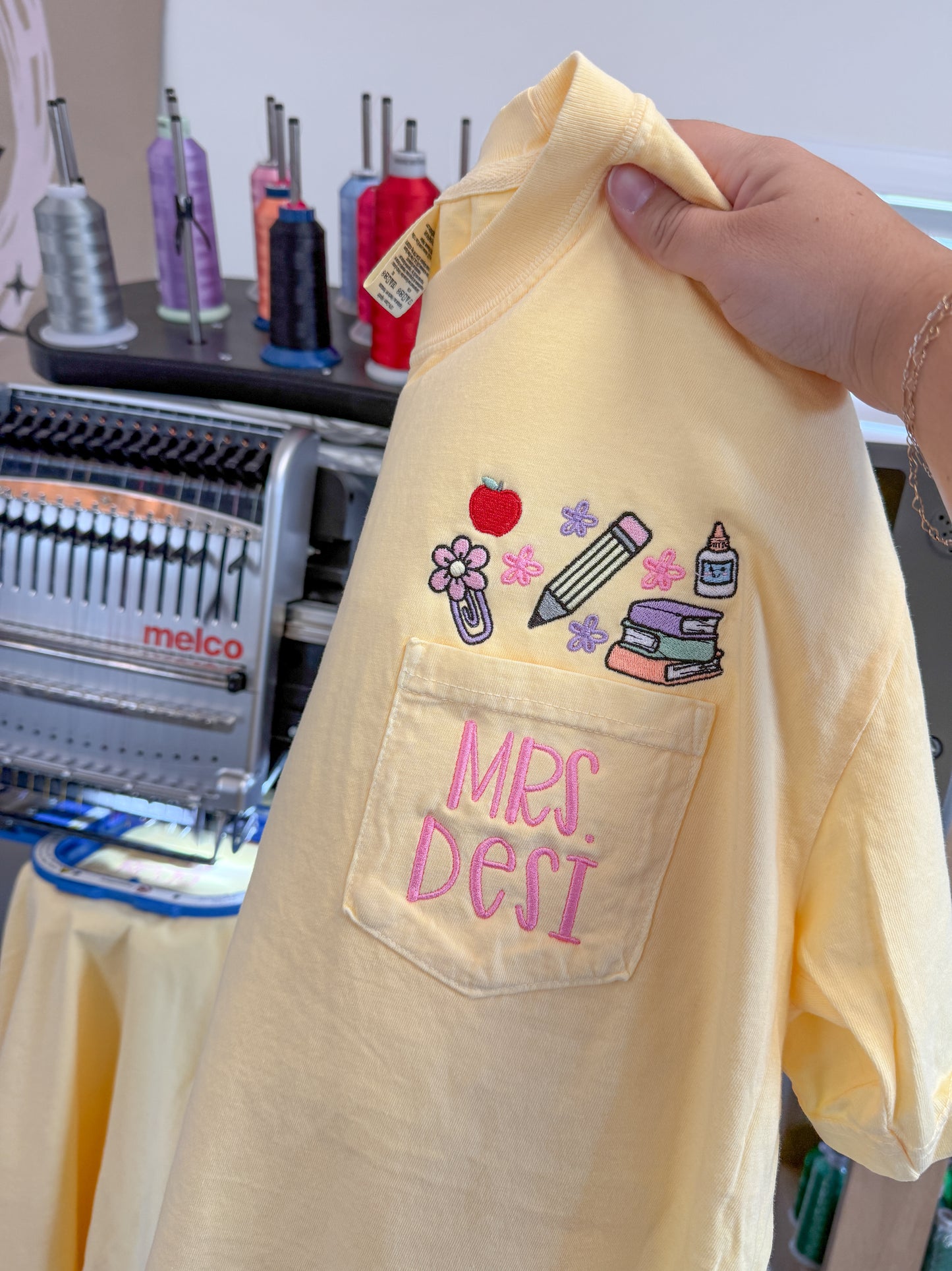 Teacher Things Pocket Tee