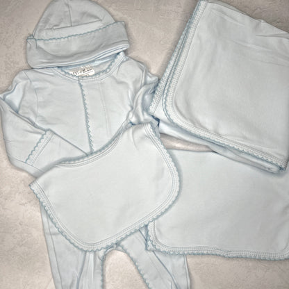 Picot Trim Baby Bundle Sets