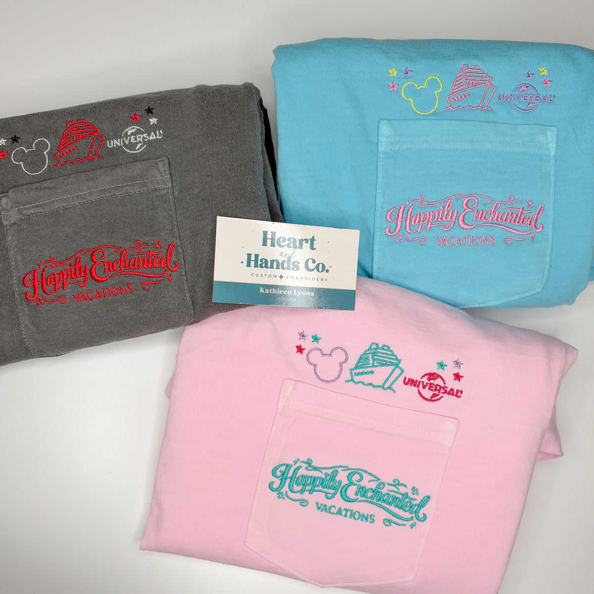Happily Enchanted Vacations Pocket Tee
