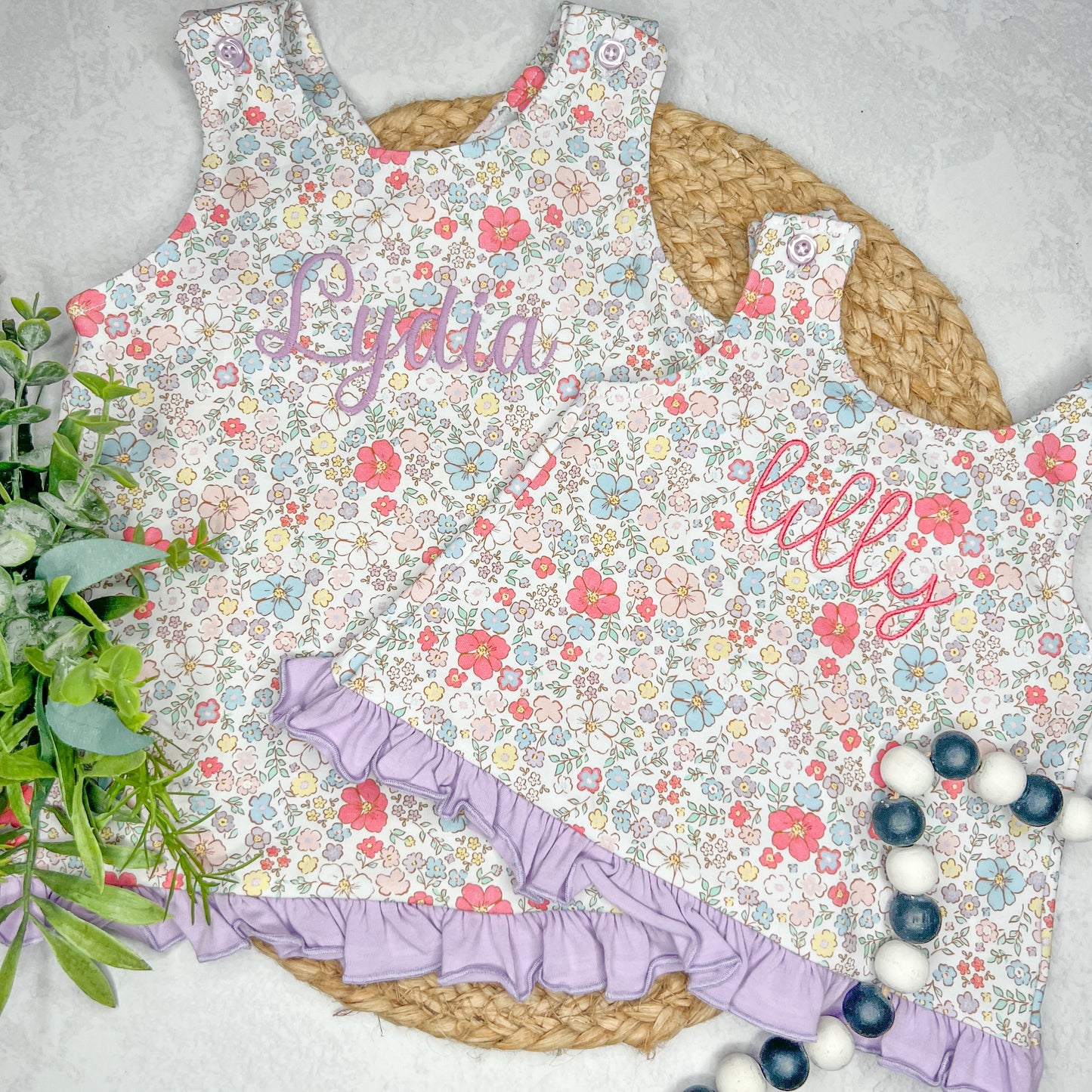 Floral Swing Back Set w/ Bloomers