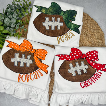 Girl's Appliqué Football Outfit