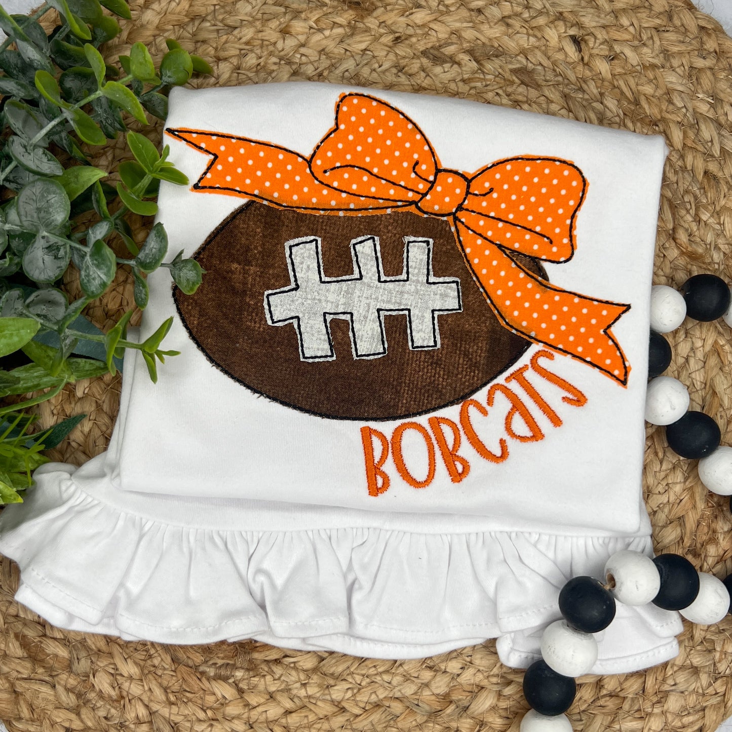 Girl's Appliqué Football Outfit