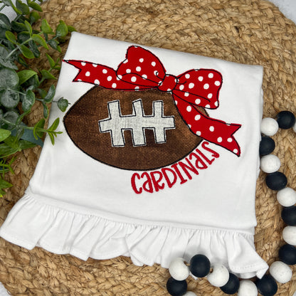 Girl's Appliqué Football Outfit