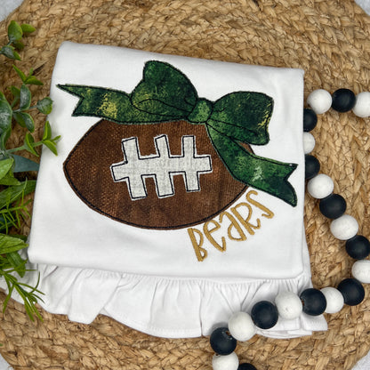 Girl's Appliqué Football Outfit