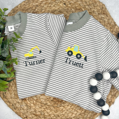 Knit Striped T-Shirt PRE-ORDER TAT: 3-4 weeks