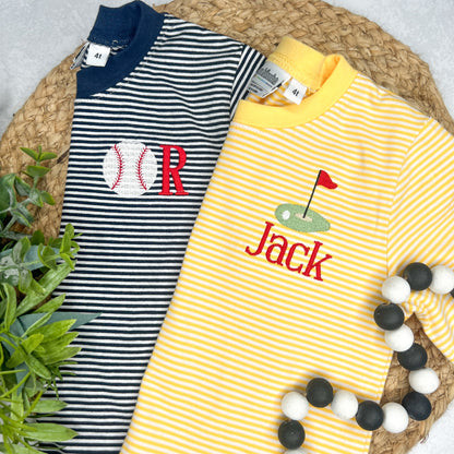 Knit Striped T-Shirt PRE-ORDER TAT: 3-4 weeks