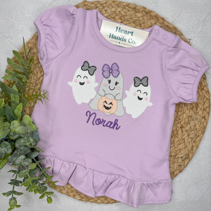 Girl's Trio Ghost Halloween Outfit