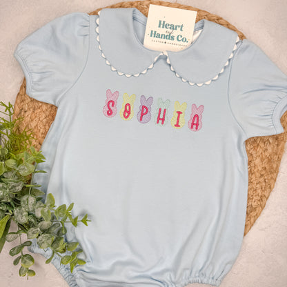 Easter Scalloped Bubble Romper