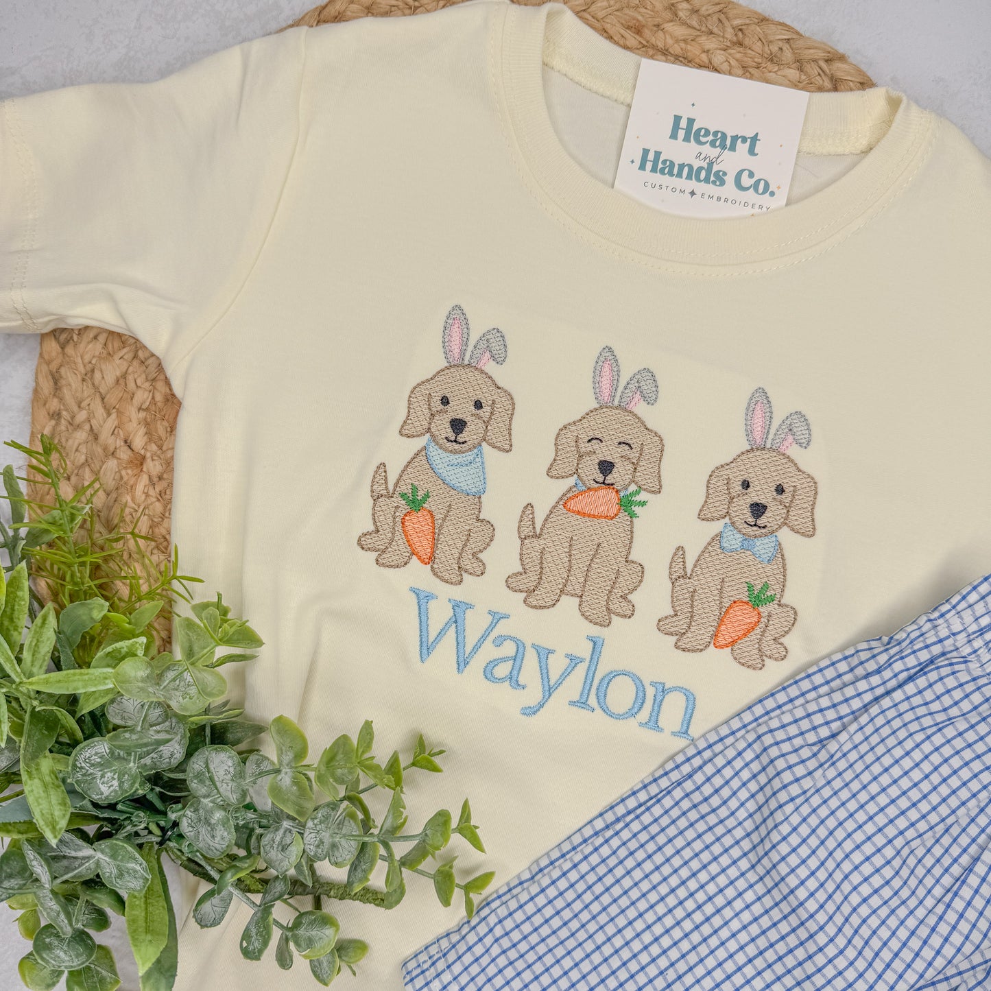 Easter Bunny Dog Trio Boy's Tee