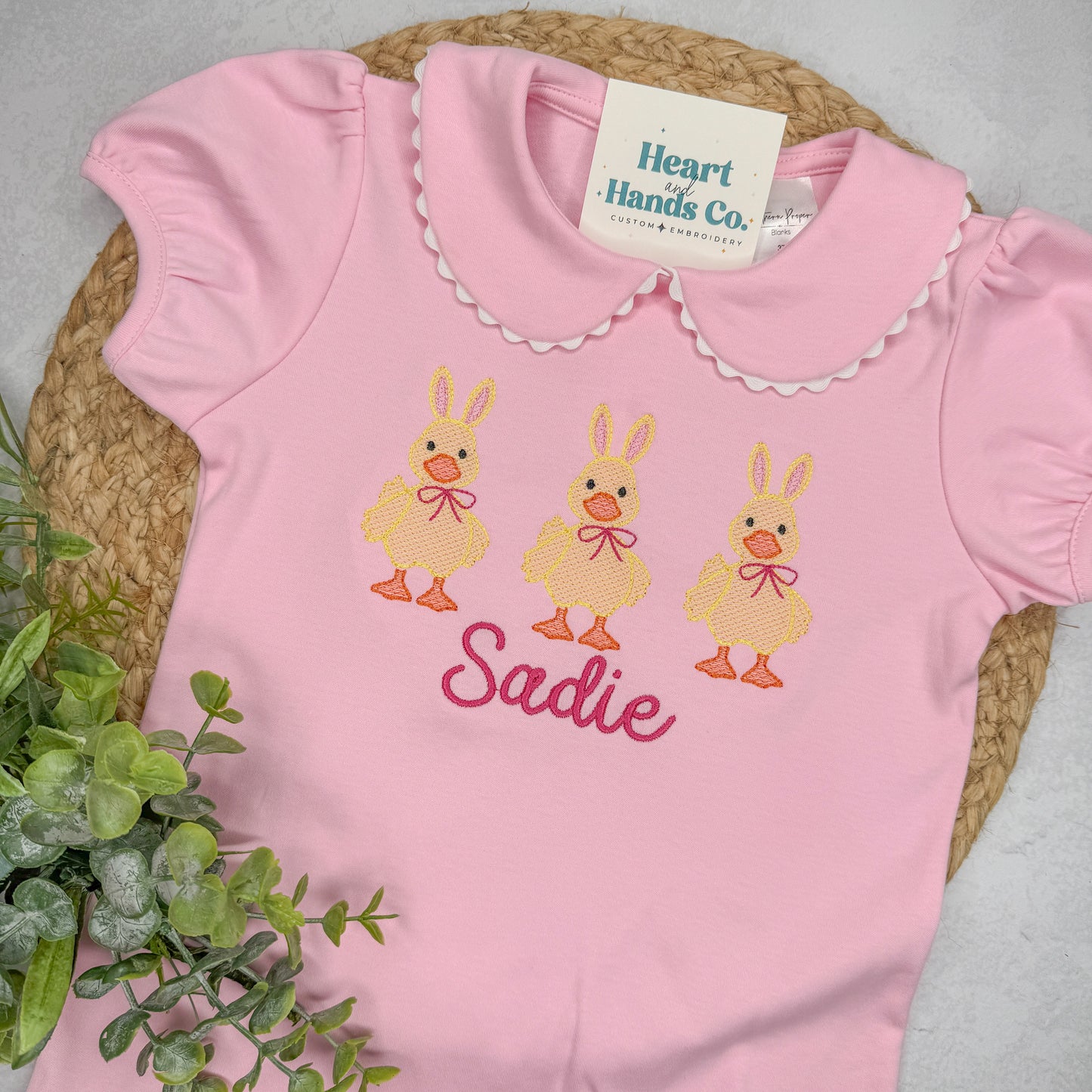 Easter Scalloped Bubble Romper