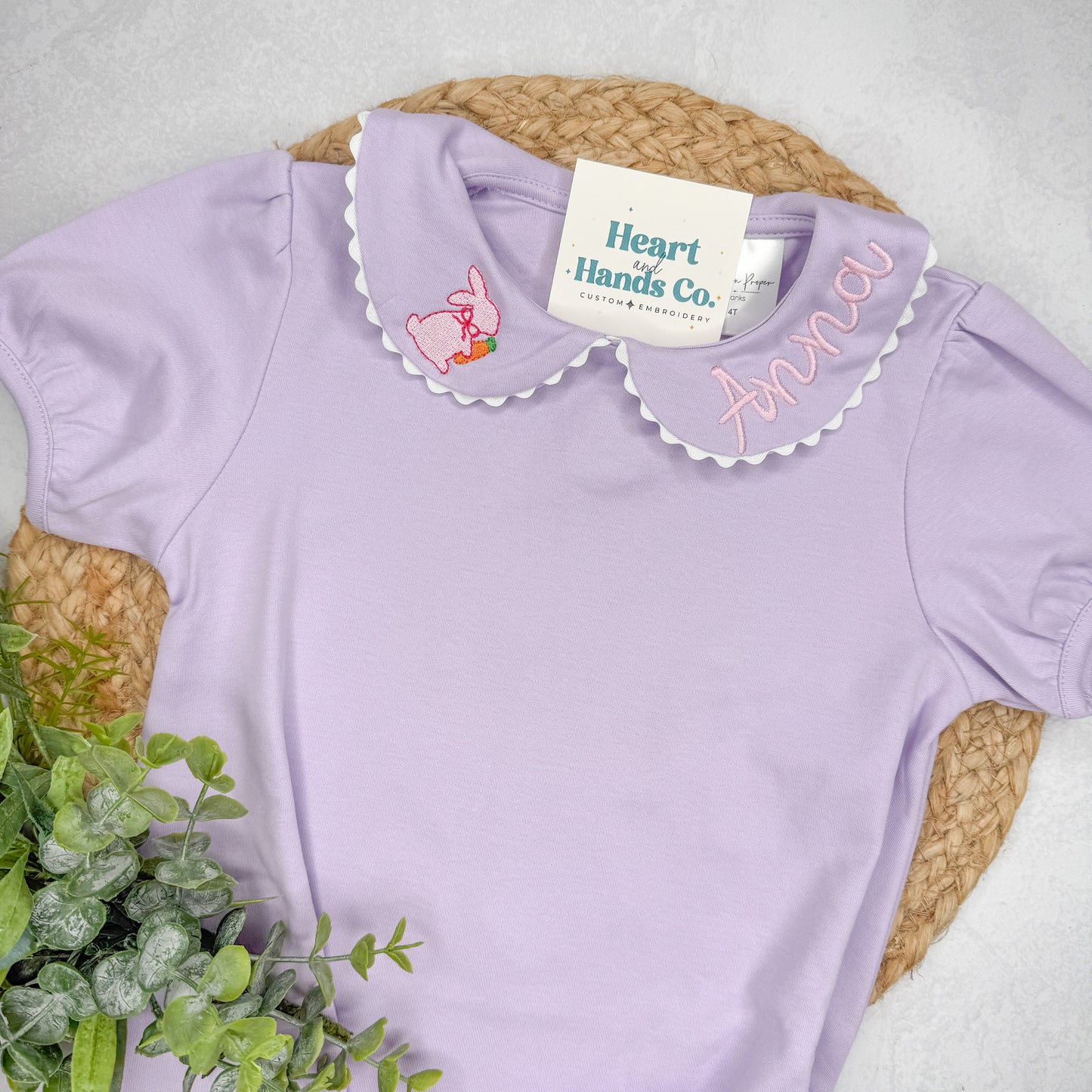 Easter Scalloped Bubble Romper