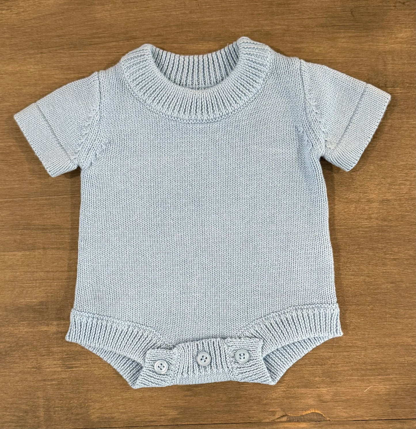 NON-Ruffle Short Sleeve Knit Romper