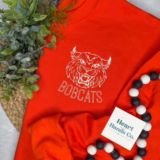 Bobcat Vintage Mascot School Sweatshirt