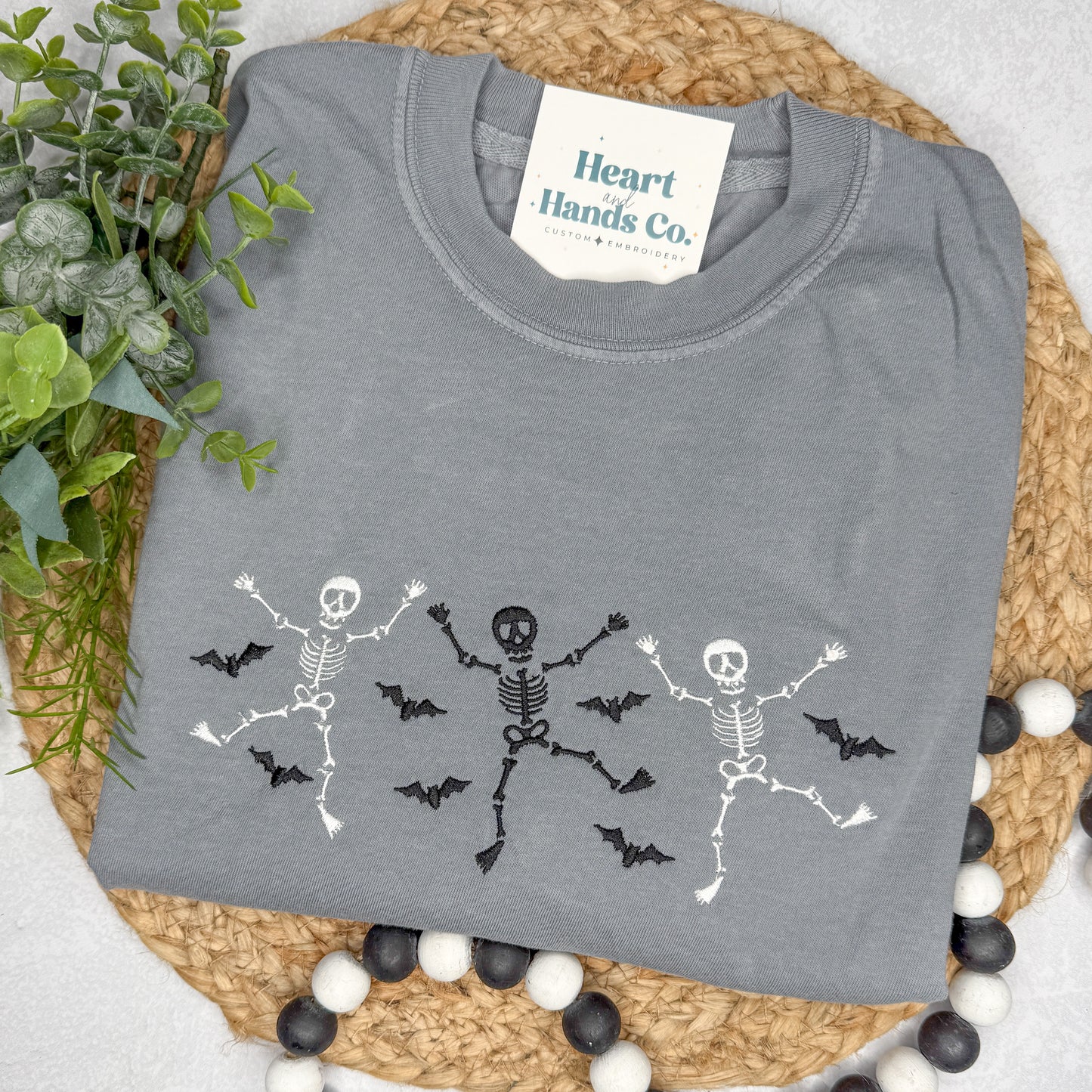 Skeleton & Bat Tee/Sweatshirt